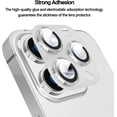 thumbnail image 5 of For iPhone 13 Pro Max/iPhone 13 Pro Camera Lens Protector, Alloy Metal, Tempered Glass Camera Screen Protector, Full Coverage Protection, 1 Pack, 5 of 5