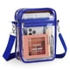 thumbnail image 1 of Bolsa transparente MoKo Stadium Events con múltiples bolsillos, bandolera azul, 1 of 7