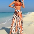 thumbnail image 1 of Trajes de baño para mujer, trajes de baño para mujer, conjuntos de bikini de cintura alta para mujer, trajes de baño de dos piezas con cordón ajustable y bloques de color, conjunto de traje de baño pa, 1 of 3