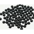 thumbnail image 2 of EOEMY 500 Black Acrylic Half Pearl Flatback Round Bead Cabachons 8mm Scrapbook Craft, 2 of 8