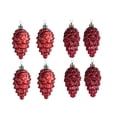 thumbnail image 2 of 8 Pieces Christmas Tree Decorations with Cone Pendant, Christmas Decoration Red B, 2 of 9