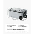 thumbnail image 2 of KFFKFF 74 QT Ultra-Light Hard-Sided Ice Chest Cooler Hard Chest Cooler Portable Cooler, Fits 120 Cans, 2 of 10