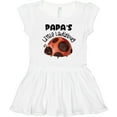 thumbnail image 3 of Inktastic Papa's Little Ladybug Girls Toddler Dress, 3 of 5
