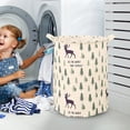 thumbnail image 4 of SIfdSeng Get it Fast Patterned Linen Laundry Hamper Without Lid Large Open Top Stylish and Breathable Fabric for Bedroom Or Bathroom Easy and Durable Design, 4 of 5