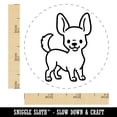 thumbnail image 2 of Chihuahua Standing Dog Self-Inking Rubber Stamp Ink Stamper - Black Ink - Small 3/4 Inch, 2 of 7