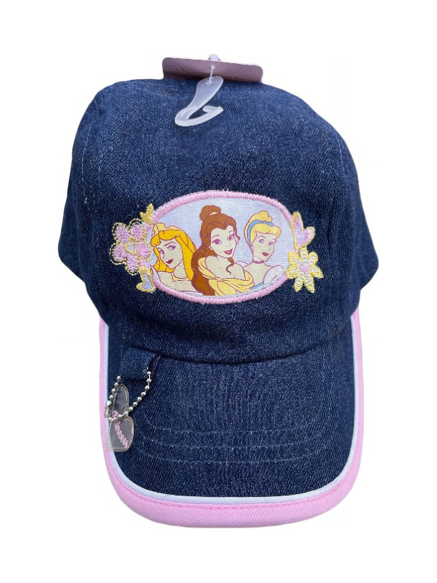 Disney Princess Youth Size Adjustable Baseball Cap with Pink 