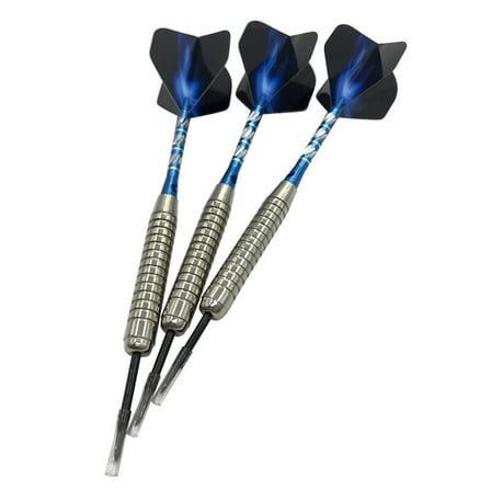 FEAMOS 3Pcs Metal Darts Sets Professional Darts Standard 22Grams with Aluminum Shafts, Iron Barrels Steel Tip and PET Flight