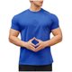 thumbnail image 2 of Blusas y camisas de manga corta y cuello redondo para hombre. Blusas casuales de verano para hombre, de manga corta, de color liso, con cuello redondo, para fitness. Blusas de poliéster para hombre., 2 of 5