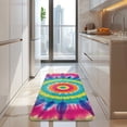 thumbnail image 4 of Colorful Rainbow Tie Dye Spiral Pattern Kitchen Rug Mat,Kitchen Runner Rugs Non Skid Washable,Decorative Kitchen Floor Mats for Kitchen,Sink,Laundry,17"x47.2", 4 of 7