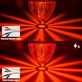 thumbnail image 2 of Lysliv 2Pcs White Watermelon LED Strobe+Constant Marker Lights Dual Function Watermelon-shaped Side Marker Clearance Tail Top Cap Roof Lights for Trailer Truck Semi-trailer Heavy-duty Truck Bus Van, 2 of 7