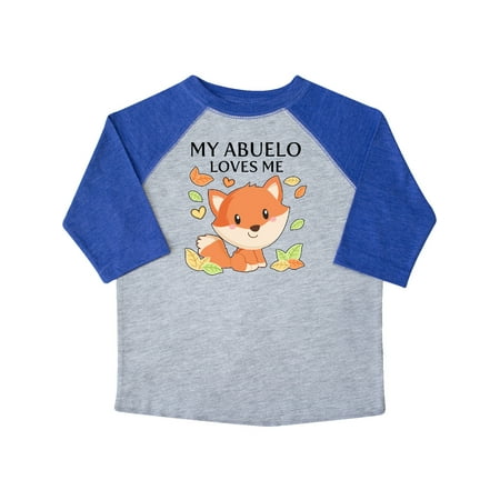 

Inktastic My Abuelo Loves Me- little fox Gift Toddler Boy or Toddler Girl T-Shirt