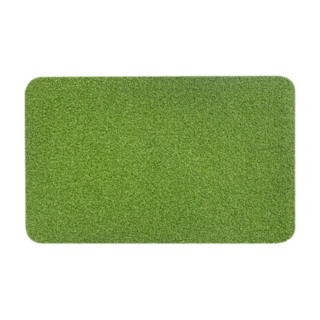 Felpudo de césped artificial para entrada | Alfombra raspadora de césped de PVC para eliminar suciedad y barro | Alfombra de entrada para interiores y exteriores para el hogar y la oficina