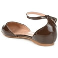 thumbnail image 6 of Journee Womens Reba Buckle Pointed Toe Ballet Flats, Widths Available, 6 of 10