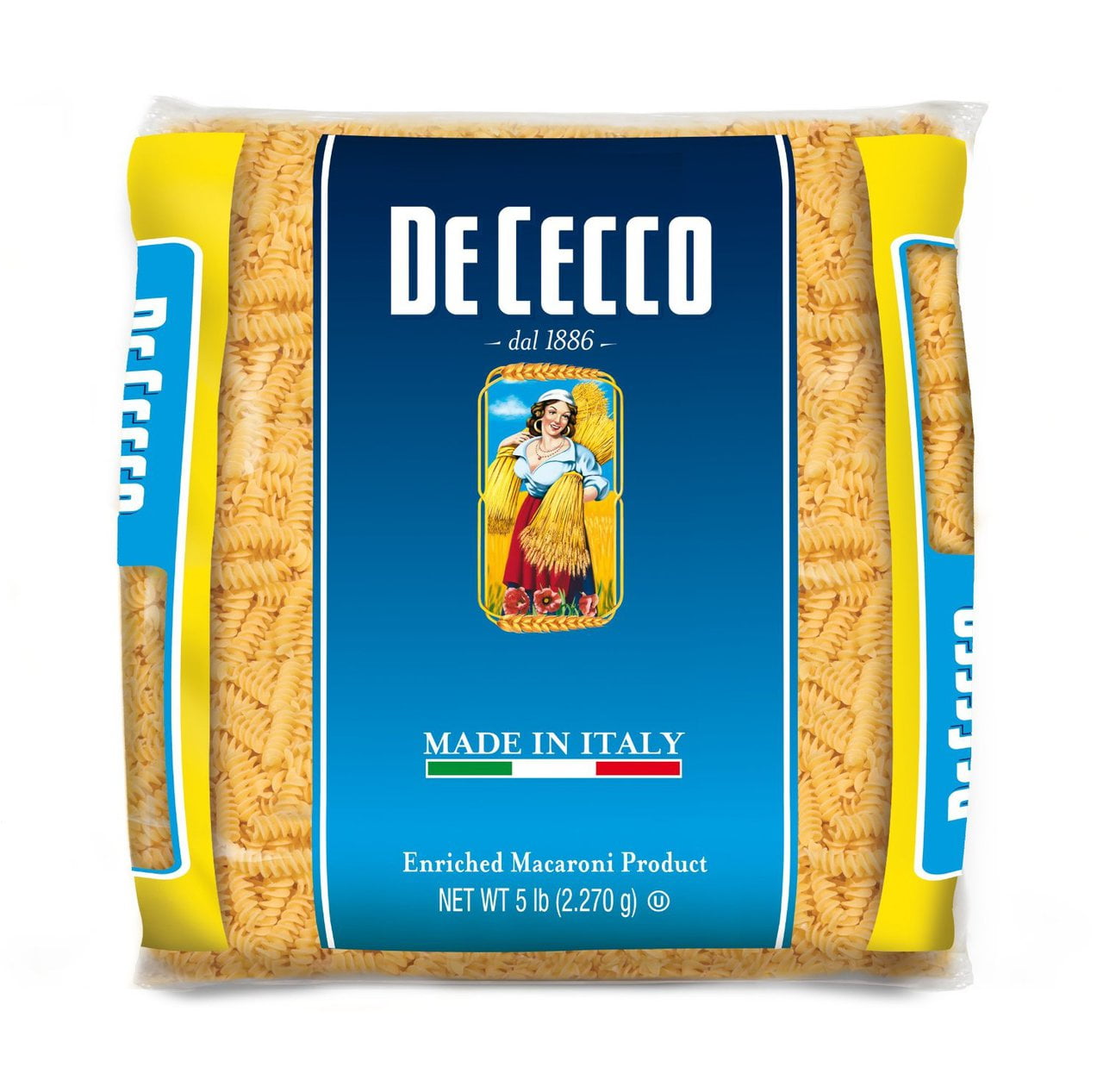 4 PACKS De Cecco Pasta, Fusilli, 5 Pound