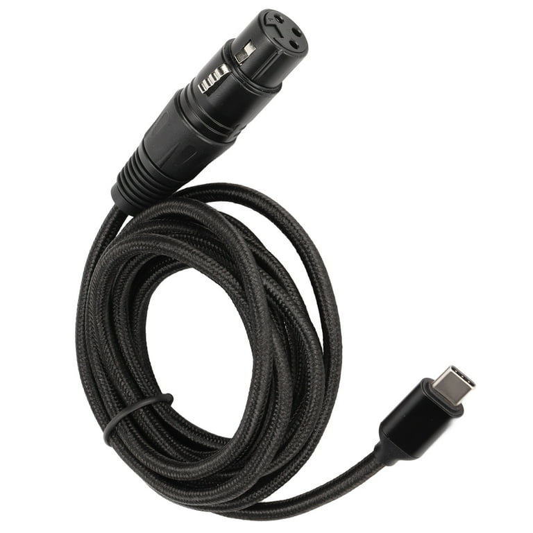 IUKUS Câble USB C vers XLR femelle, câble de microphone USB C mâle vers XLR  femelle, cordon audio de studio compatible avec Google Pixel Samsung