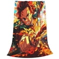 thumbnail image 4 of Hunter X Hunter Cartoon Printing Throw Blanket, All Seasons Flannel Fleece Blanket, Soft & Warm Plush Blankets for Couch Sofa Bed Camping Travel, 40"x30", 4 of 9