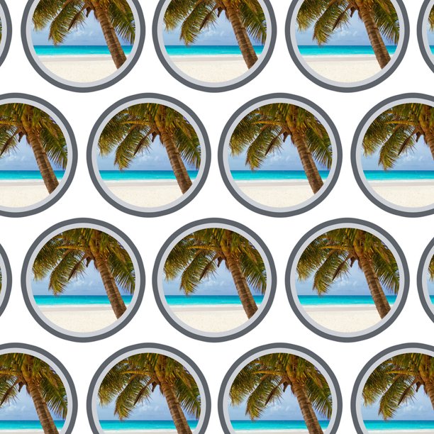 Tropical Palm Tree Ocean Beach Premium Gift Wrap Wrapping Paper Roll