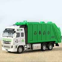 Oefntac Toys for Boys 4-6 Simulated Alloy Garbage Truck Children's Toys Boy Transport Truck Self Loading and Self Dumping Sanitation Truck