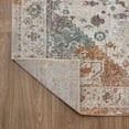 thumbnail image 4 of Laddha Home Designs 7.75' x 9.75' Orange and Beige Medallion Rectangular Outdoor Area Throw Rug, 4 of 8