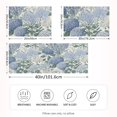 thumbnail image 2 of Yayeee Pillowcase Standard Size Set of 2 Satin Wrinkle Resistant Envelope Pillow Case, Blue Hydrangeas Pattern, 2 of 8