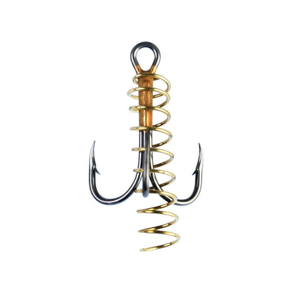 Eagle Claw Q449WAH-1/0 Weedless Baitholder Hook, 2 Slices, Bronze, Size 1/0, 4Pk, Weedless Baitholder Hook