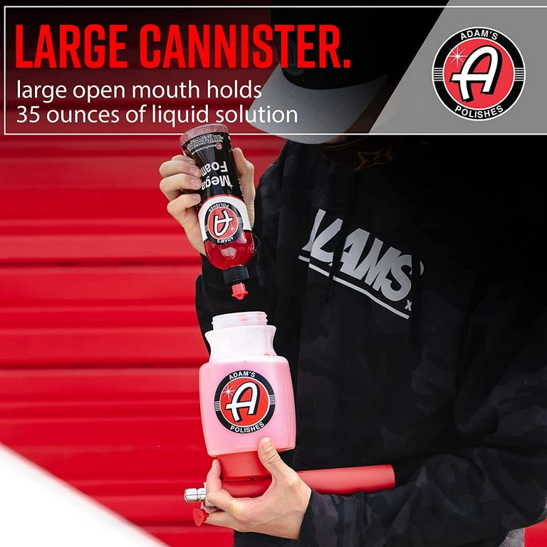  Adam's Polishes Standard Foam Cannon - Foam Cannon Soap Sprayer  for Car Wash, Patio & House Cleaning