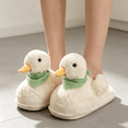thumbnail image 4 of Vamuko Duck Slippers for Women & Men Fuzzy Animal Plush Slippers Winter Indoor House Slides Warm Fluffy Slipper, 4 of 5