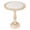 White wash, variant on Wooden Coffee Table,End Table with Single Pillar,Small Table,Night Stand,Side Table,Bedside Table,Living Room Side Table for Magazines, Books & Plants - 18"x22" - Burnt
