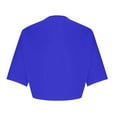 thumbnail image 6 of Meichang Womens Bolero Shrugs for Evening Dresses Tie Front Chiffon Shrug Short Sleeve Cropped Sheer Bolero Shrug Cardigan, 6 of 7