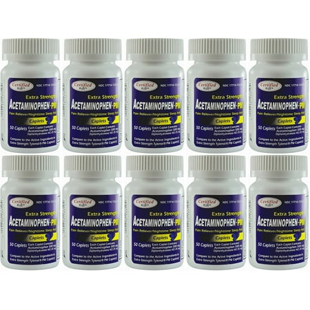 Acetaminophen PM Generic for Tylenol PM 500 Caplets Pain Reliever & Nighttime Sleep Aid