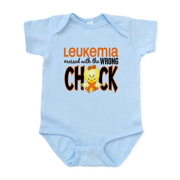 CafePress - Leukemia Messed With Wrong Chick Infant Bodysuit - Baby Light Bodysuit, Size Newborn - 24 Months