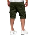 thumbnail image 3 of Resicozy Mens Casual Jogger Shorts Sweat Cargo Short Pants Drawstring Elastic Waist Athletic Workout Shorts with Pockets Army Green M, 3 of 6