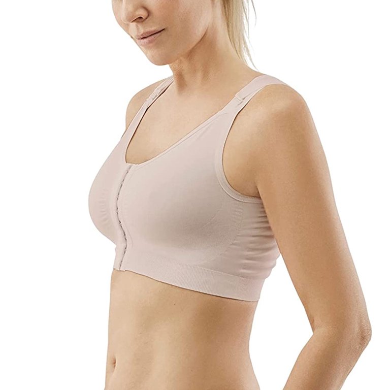 CAREFIX Bree Front Closure Bra - Post-Surgery Bra with Adjustable Straps  for Breast Reductions, Augmentation, Mastectomy