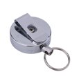 thumbnail image 2 of Llavero Retráctil Con Fuerte Cuerda De Acero Inoxidable De 60cm Tarjetero Metálico Ideal Para Pases De Seguridad, 2 of 7