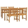 thumbnail image 2 of vidaXL 5 Piece Patio Dining Set Solid Wood Acacia, 2 of 5