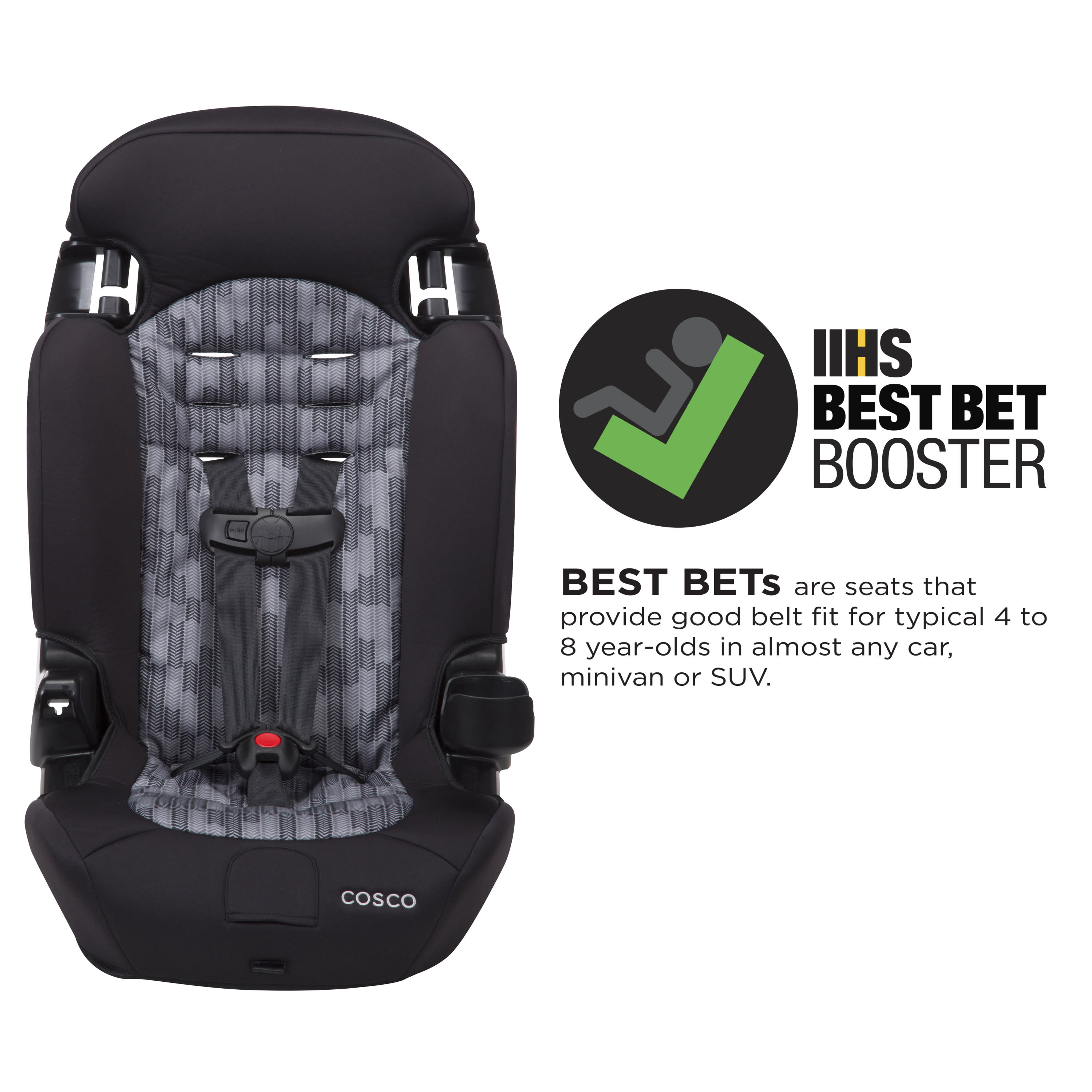 Cosco Kids Finale 2-in-1 Booster Car Seat, Braided Twine - image 5 of 17