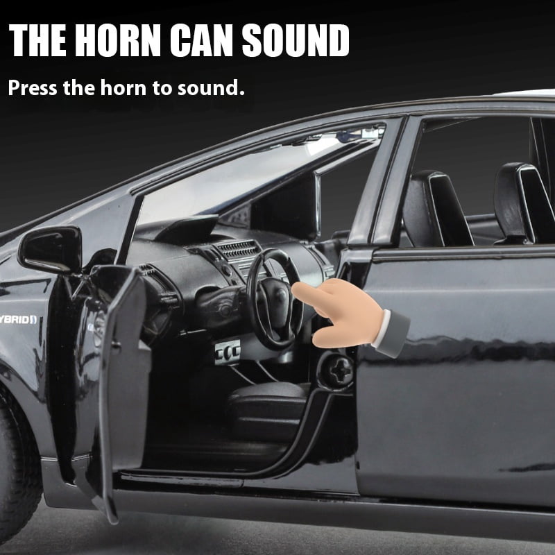 1:32 TOYOTA PRIUS Alloy Car Toy Diecast Metal Model Sound & Light Toy Computer Desktop Decorative Ornaments Children Toys Gifts