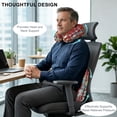 thumbnail image 3 of Travel Pillows U Shape Memory Foam Scarf Dog Plane Neck Pillows Head Support Comfort Portable Puppy Animal Paw Print Tennis Ball Red Headrest Neck Pillow for Airplane Car Office Home Chair Sleeping, 3 of 9