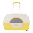 thumbnail image 3 of TISHITA Cat Travel Carrier Portable Travel Dogs Carriers for Kitty Kitten Small Dogs Yellow, 3 of 8