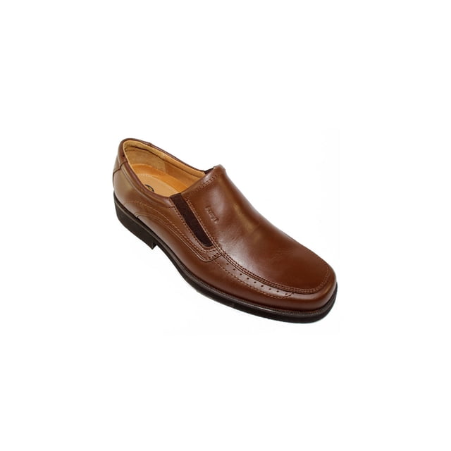 ZAPATOS DE VESTIR MOCASIN LEON HOMBRE CABALLERO CAFE PIEL 1554 LEON 1554