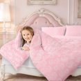 thumbnail image 3 of Erosebridal Lavender Paisley Patchwork Full Size Comforter Sets,Elegant Floral Motif Bedding Comforter Set,3pcs,1 Comforter and 2 Pillowcases,Pink Reversible, 3 of 7