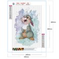 thumbnail image 2 of Pintura de diamante 5D DIY Kit de conejo de taladro redondo completo Arte Decoración del hogar (V4217), 2 of 9
