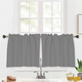 thumbnail image 2 of Rosnek Short Curtains Blackout Solid Kitchen Curtains Rod Pocket for Living Room Door Window Blinds Kitchen Curtains Home Decoration, 2 of 3