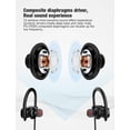 thumbnail image 4 of Auriculares Bluetooth, Auriculares Inalámbricos IPX7 Auriculares Deportivos Impermeables con Micrófono HD Estéreo Auriculares Internos a Prueba de Sudor Gimnasio Correr Entrenamiento Batería de 8 Hora, 4 of 5