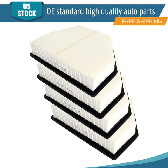 YXPCARS 4PCS Front Engine Air Filter for Chevrolet Captiva Sport 2012-2015 Saturn Vue 2008-2010, New Air Filter Replacement (CA10115)