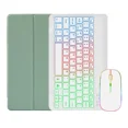 thumbnail image 1 of Rainbow Backlit Keyboard Cover For Samsung Galaxy Tab S9 FE Case with Pencil Holder For Galaxy Tab S9 FE 10.9 inch Tablet Cover Mint with mouse Turkish, 1 of 6