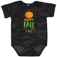 thumbnail image 3 of Inktastic Happy Fall Y'all, Pumpkin, Arrow - Orange Green Boys or Girls Baby Bodysuit, 3 of 5