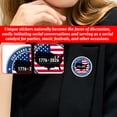 thumbnail image 6 of Circle Brooches and Pins for Women 4th of July 250th Anniversary Independence Day, Designer Brooch for Patriotic Decorations, USA Flag of Brooch Pins, 6 of 6