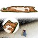 thumbnail image 2 of Alfombra Alfombras Felpudo en Forma Gato Área Irregular para La Sala Estar, 2 of 9