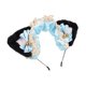 thumbnail image 2 of Aro de pelo Tocado de orejas de gato esponjoso, diadema de cinta de Lolita, adorno para el cabello, accesorio para el cabello, diadema de encaje con orejas de gato para niñas y mujeres, 2 of 8